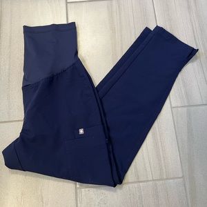 FIGS Maternity Yola XSP Navy Scrub Pants